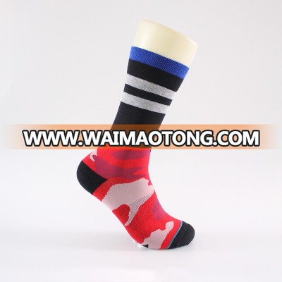 men's cotton unique custom design men socks with logo