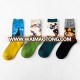 Wholesale New Design Retro Cotton Socks 3d Printing Art Famous Oil Painting Mens Happy Dress Crew Socks