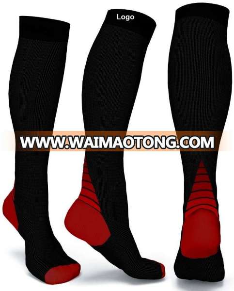 custom logo Knee High Sport men Compression Socks